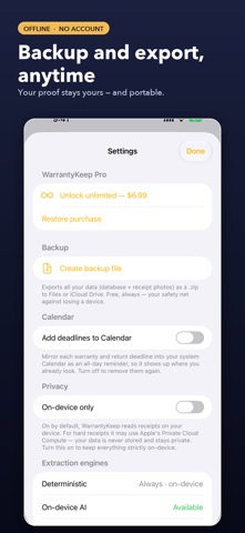 WarrantyKeep: Warranty Tracker screenshot