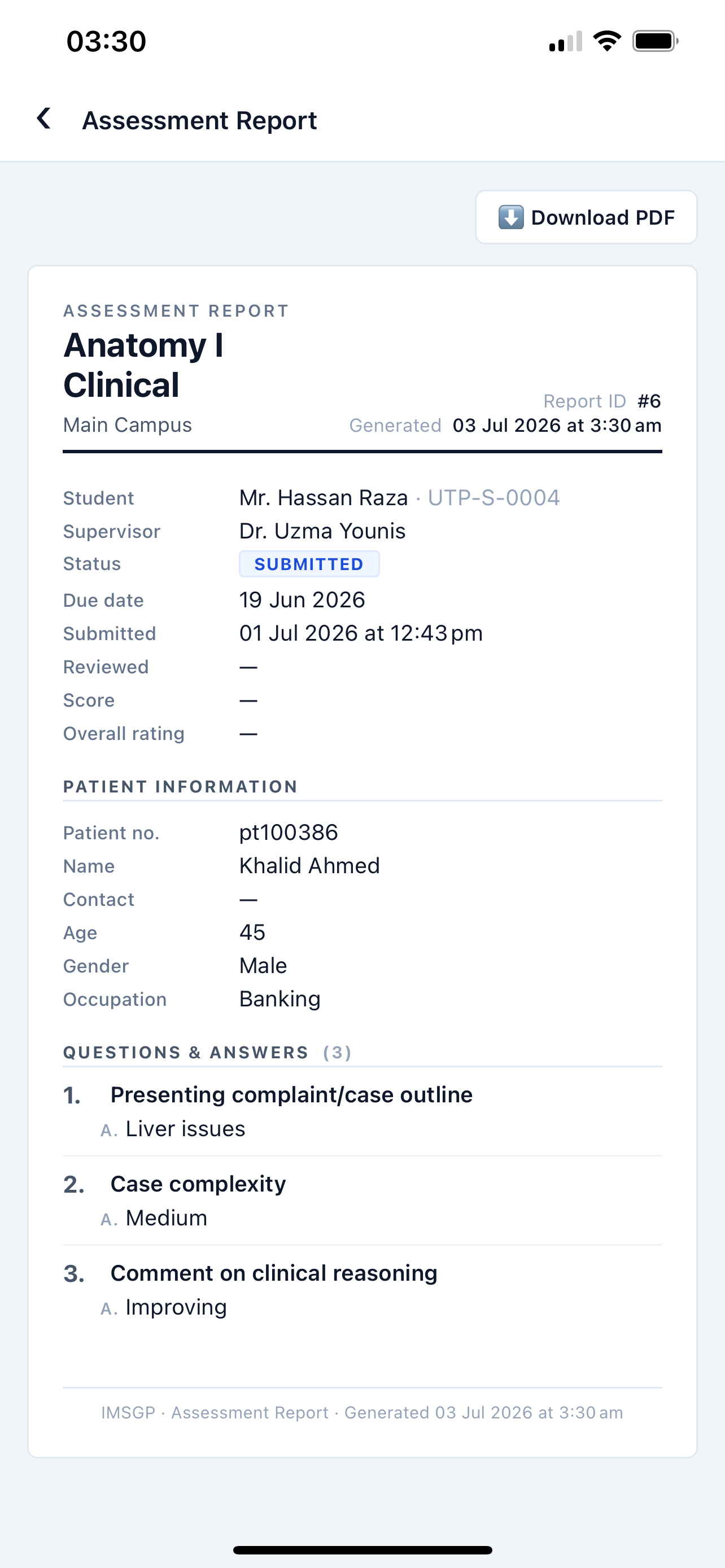 IMSGP Student screenshot 6