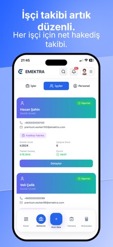 İşçi Yönetimi - Emektra screenshot