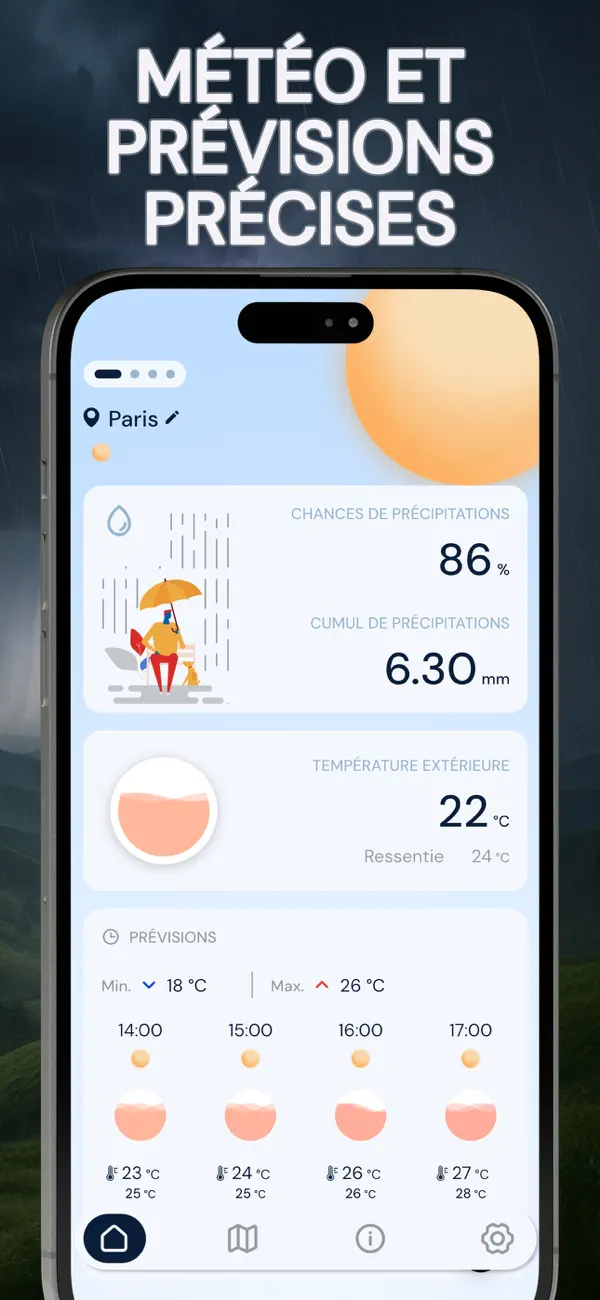 Screenshot #1 pour Météo Live: Alertes UV & Vent