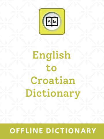 Croatian Dictionary iPad screenshot