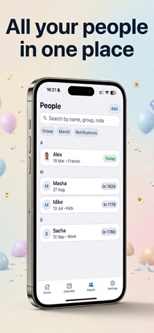 Birthday Tracker - Reminders screenshot