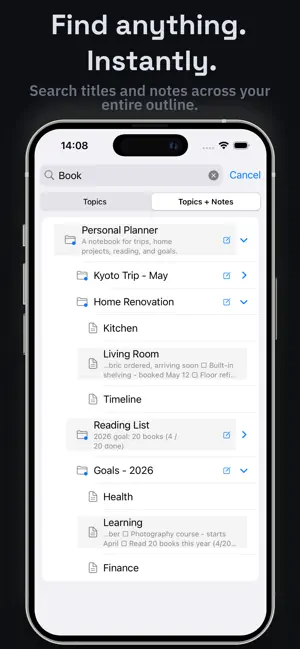 Structured Outliner screenshot 3