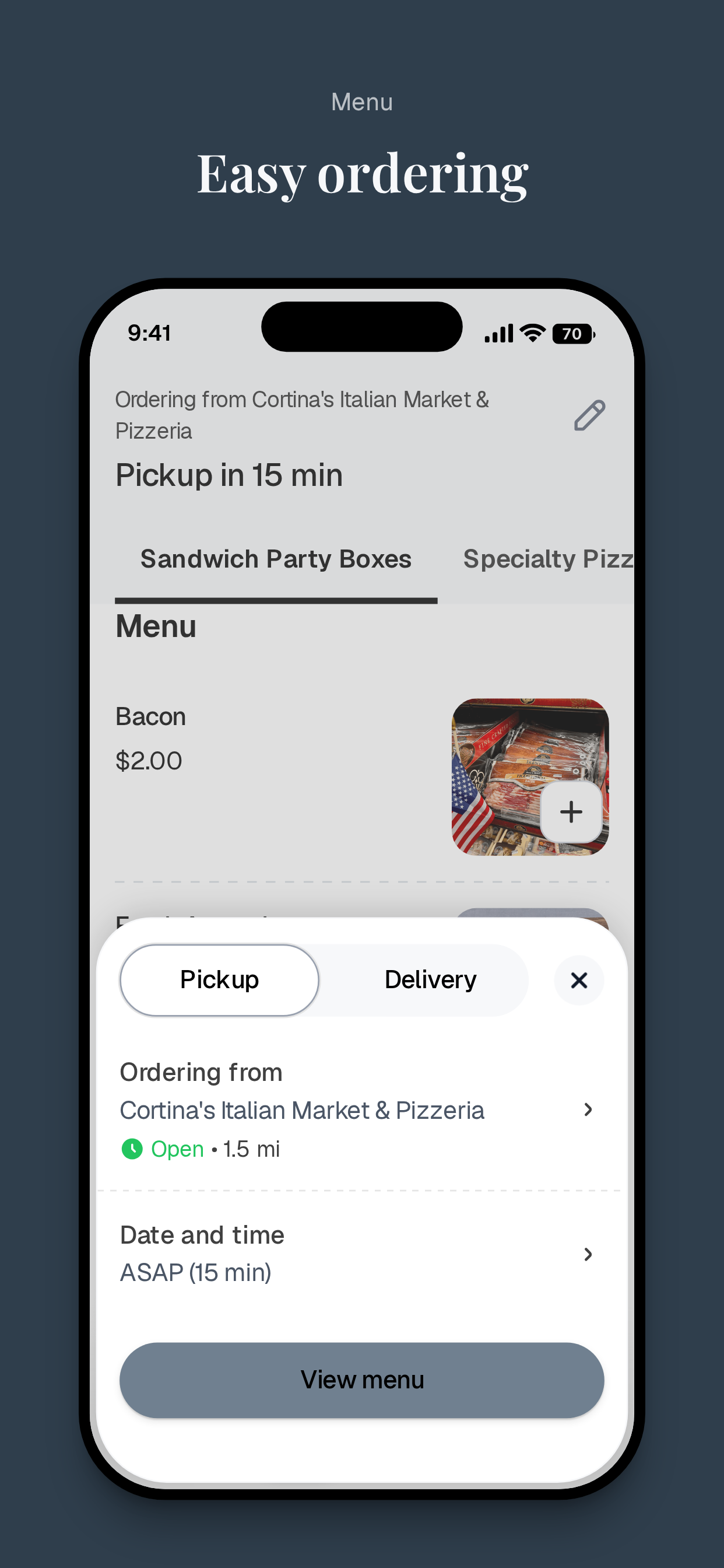 Cortina's Italian Market To Go