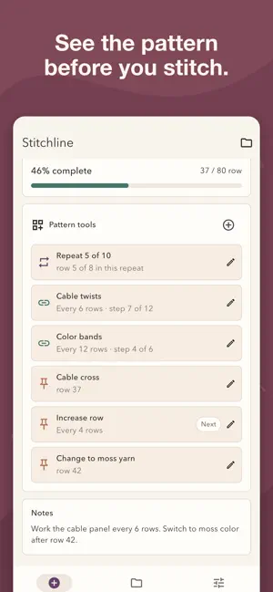 Stitchline: Row Counter screenshot 2