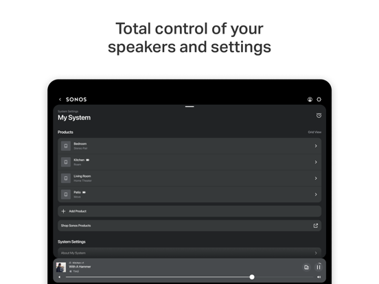 Sonos iPad app afbeelding 4