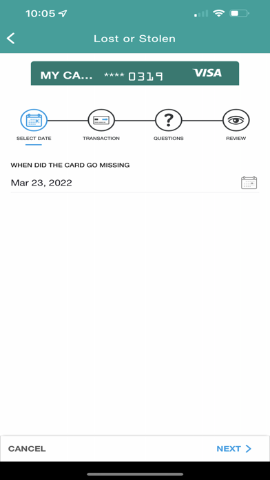 Maui FCU Credit Card Screenshot