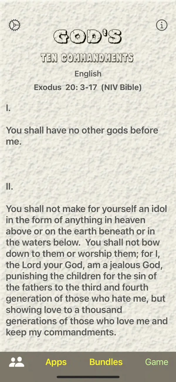 Screenshot #1 pour God's Ten Commandments