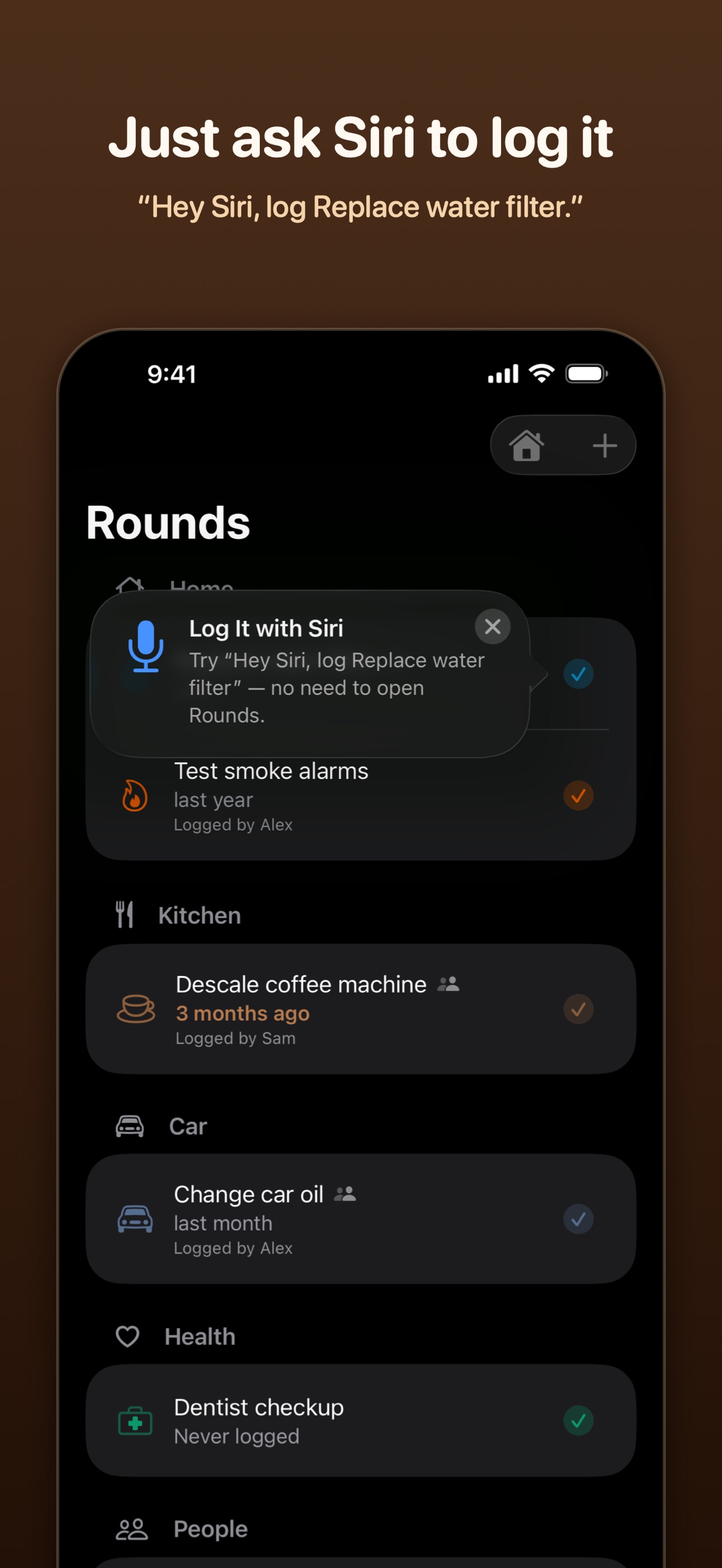 Screenshot 3 of Rounds: Shared Home Tracker