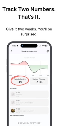 Calorie Deficit Calculator screenshot