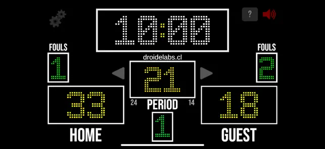 Scoreboard Basketball - DL iPhone screenshot 1
