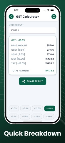 GST Calculator: Calculate Tax screenshot