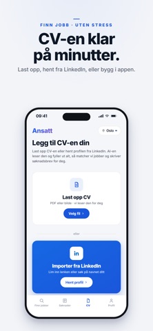 Ansatt - jobbsøk med AI screenshot