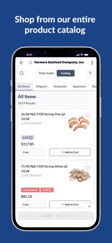 Farmers Seafood Company iPhone screenshot
