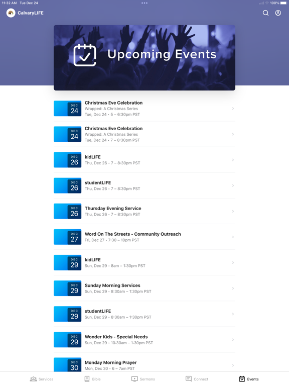Calvary LIFE LA iPad screenshot 4 - Education app