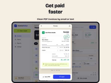 Invoice Maker, Receipt & Bill iPad screenshot