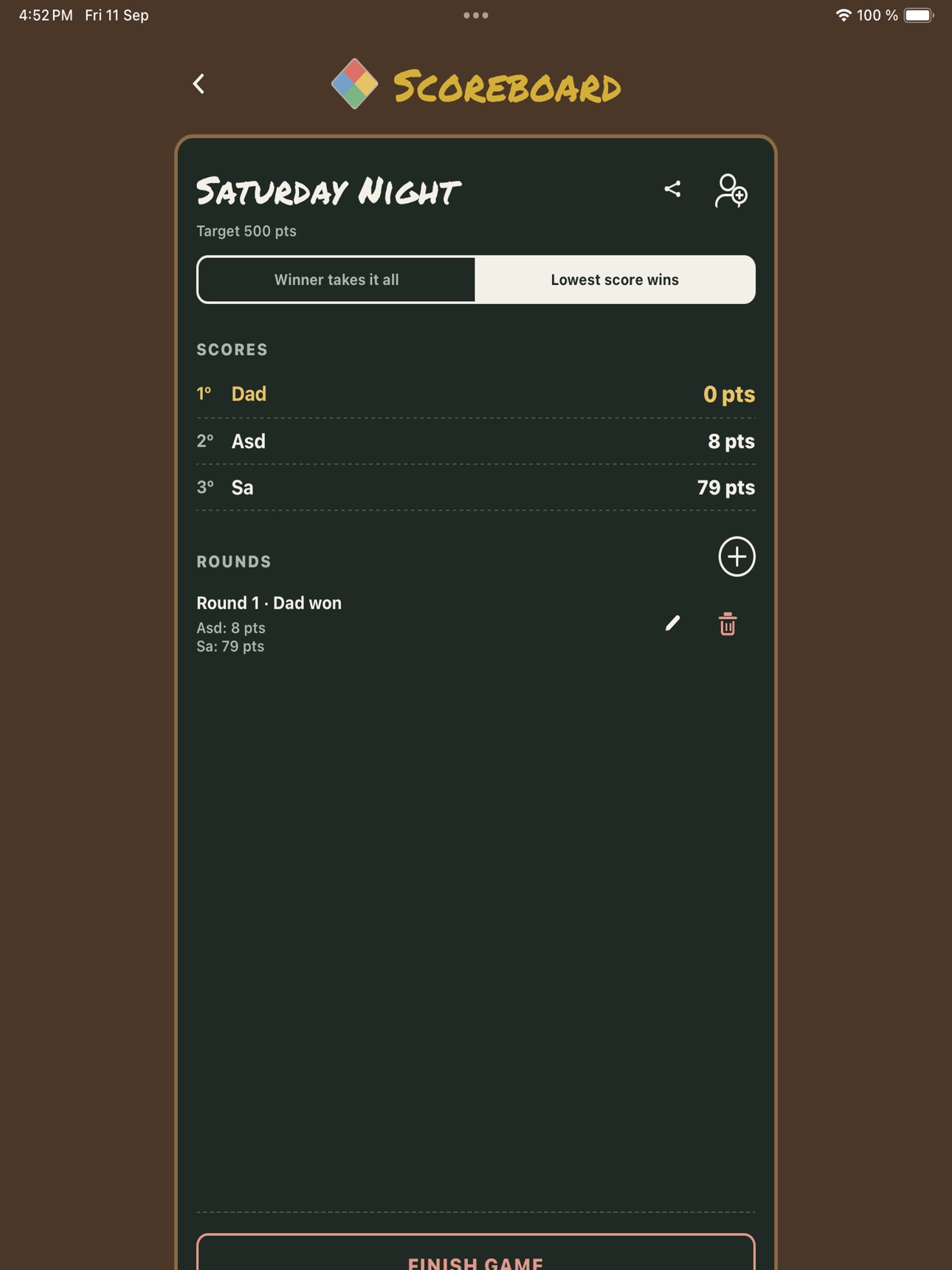 Screenshot 9 of Scoreboard for UNO