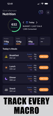 DEEP - Sleep. Train. Eat. iPhone screenshot