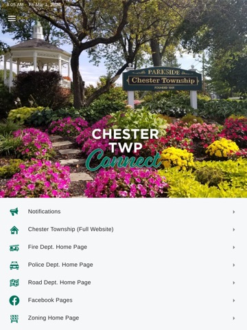 Chester Twp Connect iPad screenshot