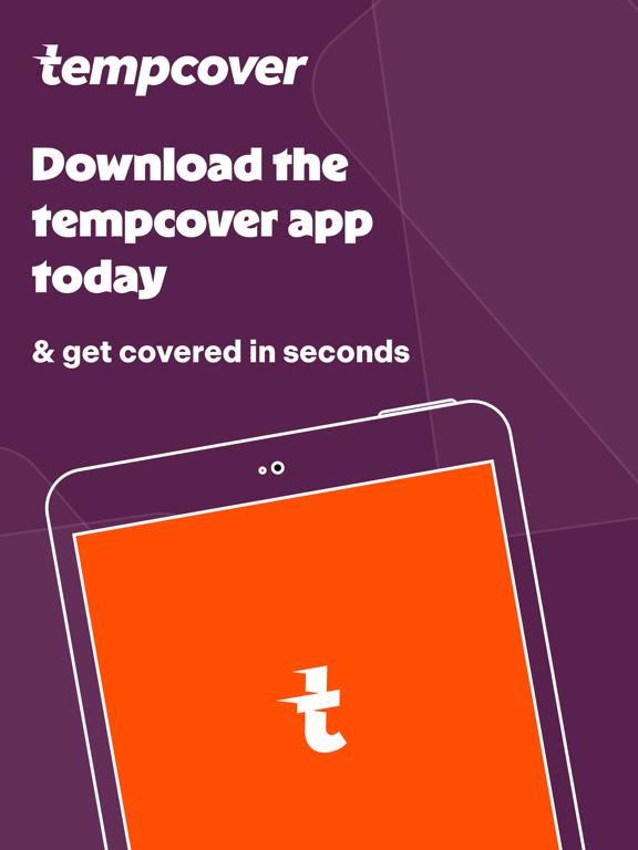 Tempcover: car & van insurance iPad screenshot 1