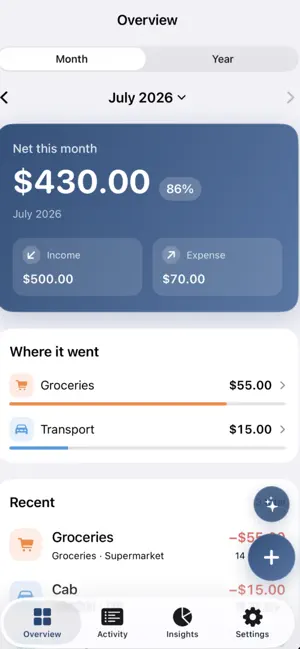 Spendulum screenshot 2