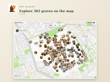 Père Lachaise iPad screenshot