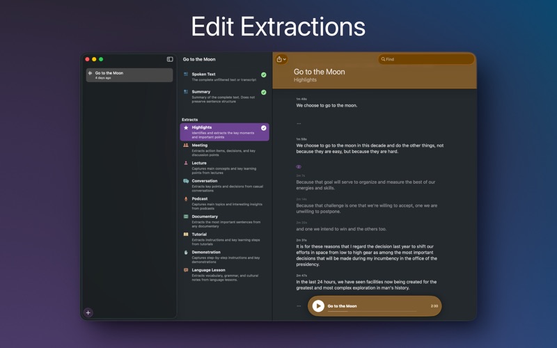 Keytakes – Media Summaries iPhone screenshot