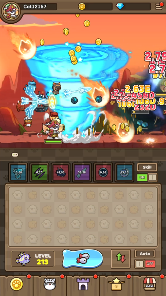 #4. Cat Hero : Idle RPG (iOS) 由: Game Duo Co.,Ltd.