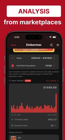 TCG Card Scanner Pokemon iPhone screenshot