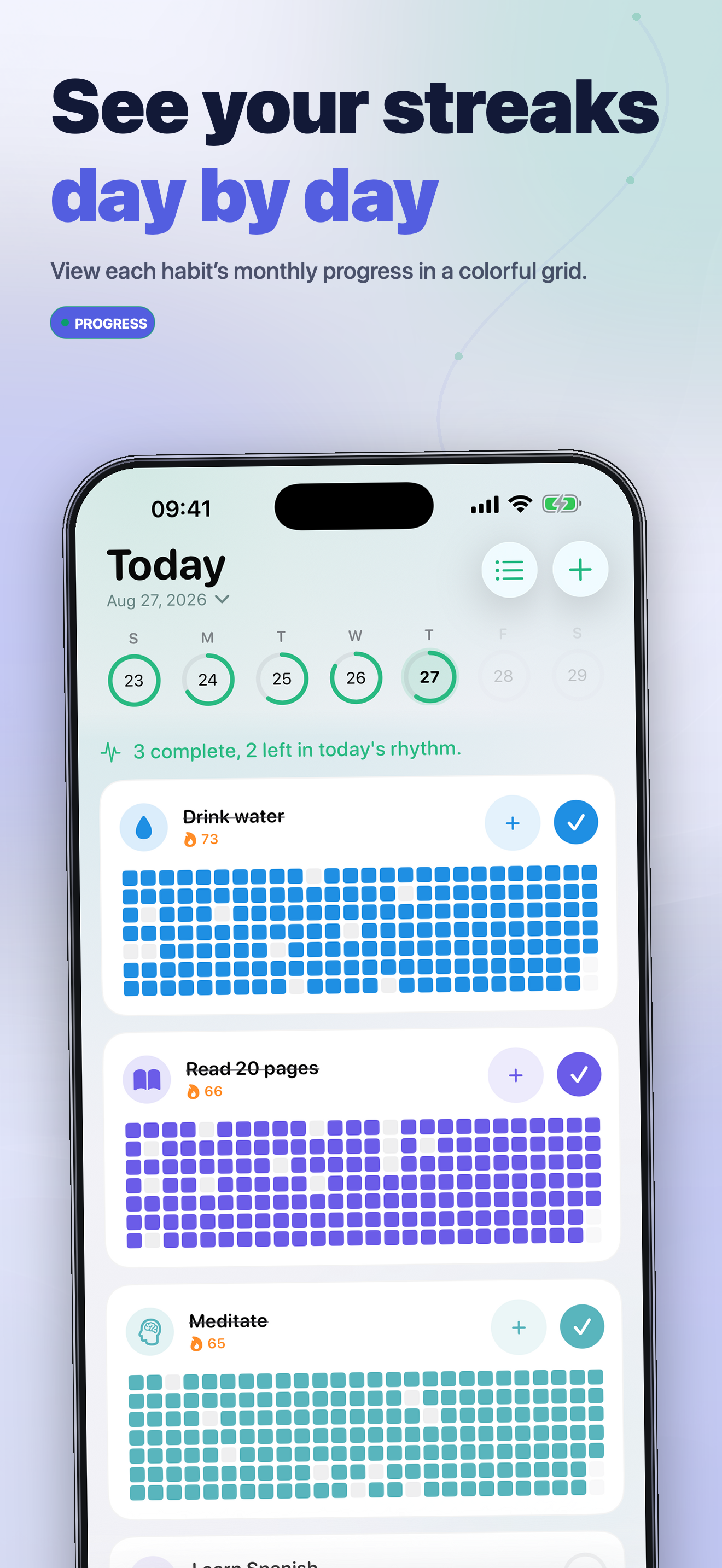 Habit Tracker: Habiter screenshot 2