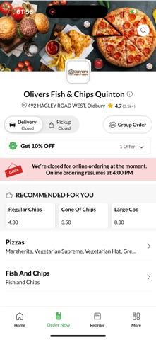Olivers Fish & Chips Quinton app screenshot 2
