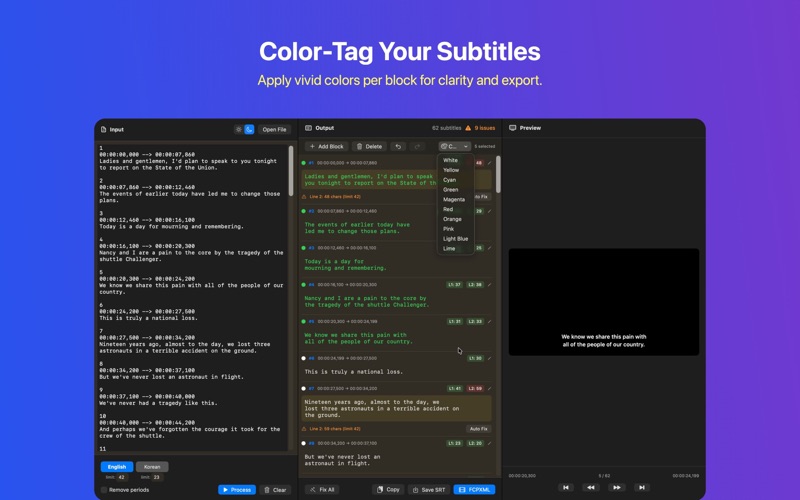 SubtitlePro for Final Cut screenshot