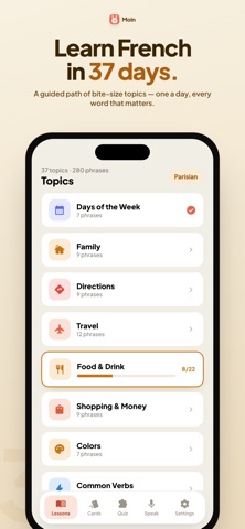 Moin - Learn & Speak German iPhone screenshot