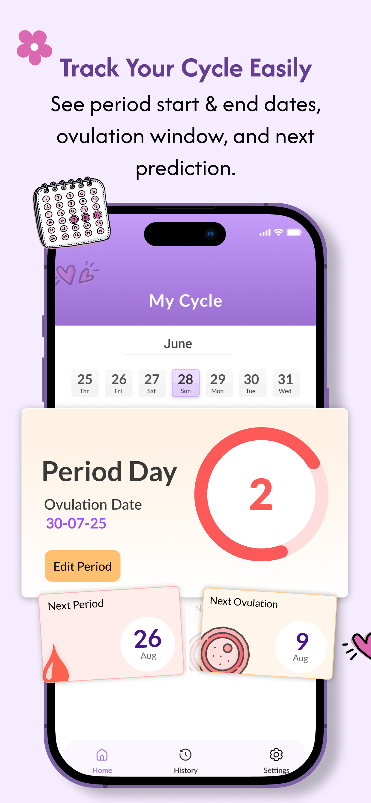Period Tracker Mini screenshot 3