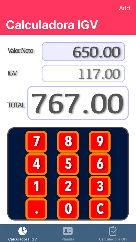 Calculadora IGV Sunat - 1.3 - (iOS)