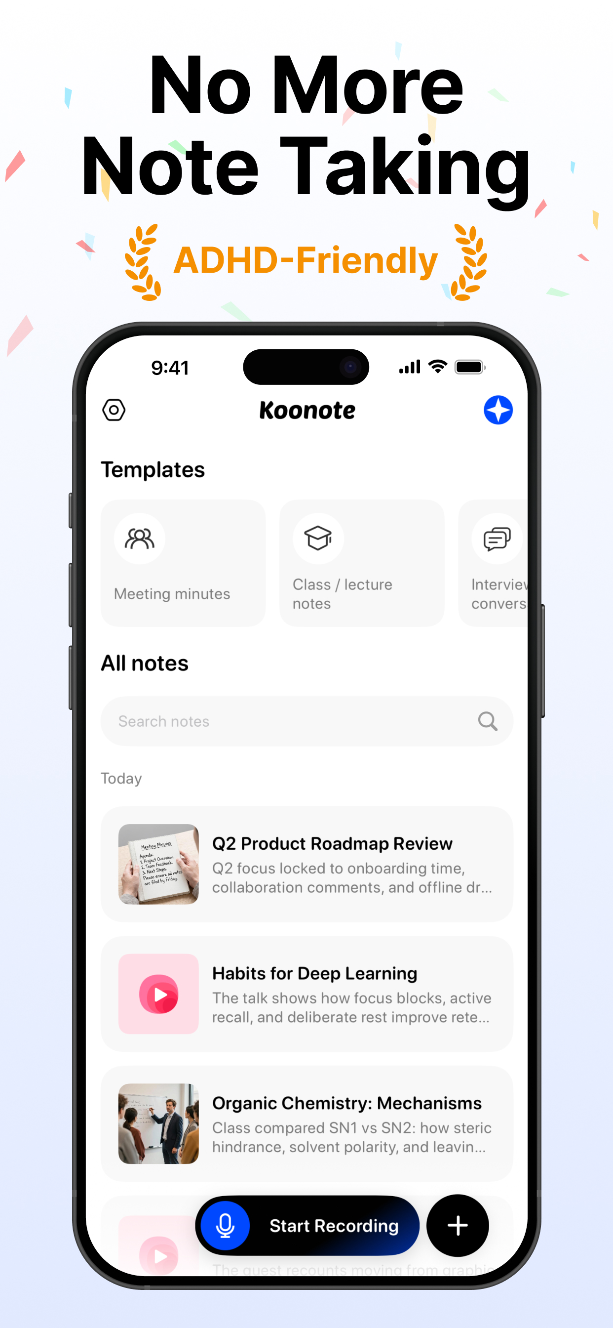 Koonote: AI Meeting Notes screenshot 3