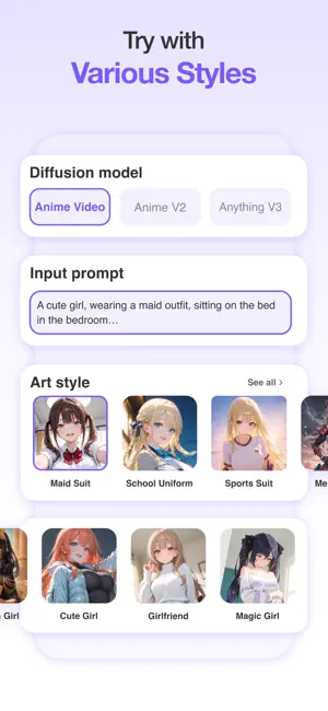 Anime Art - AI Art Generator screenshot 3