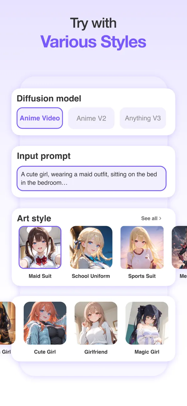 Screenshot #3 pour Anime Art - AI Art Generator