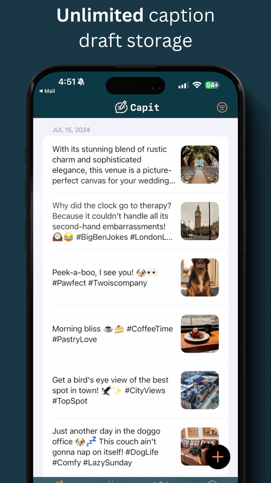 #4. Capit AI Image Captions (iOS) 由: Swift Fox Software LLC