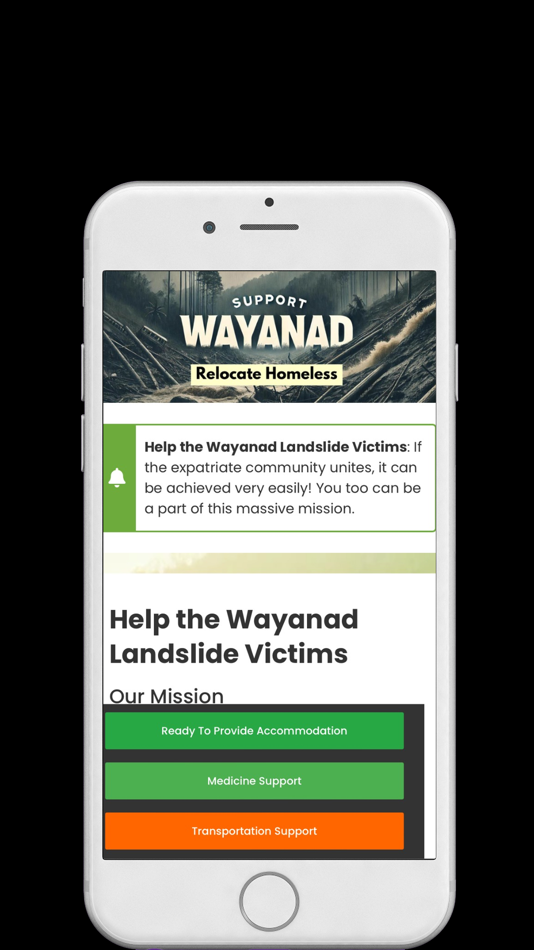 #2. Support Wayanad (iOS) Podle: Muneer Cheenammadath