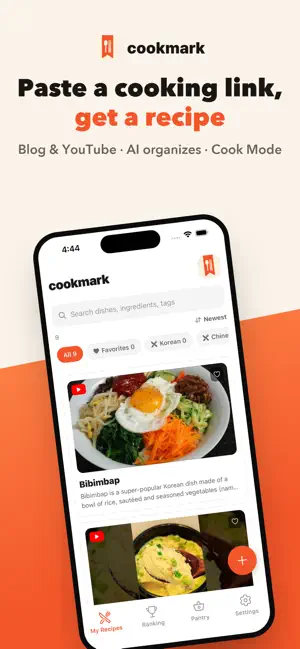 Cookmark : AI Recipe Saver screenshot 1