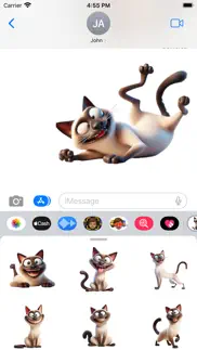 How to cancel & delete goofy siamese cat stickers 1