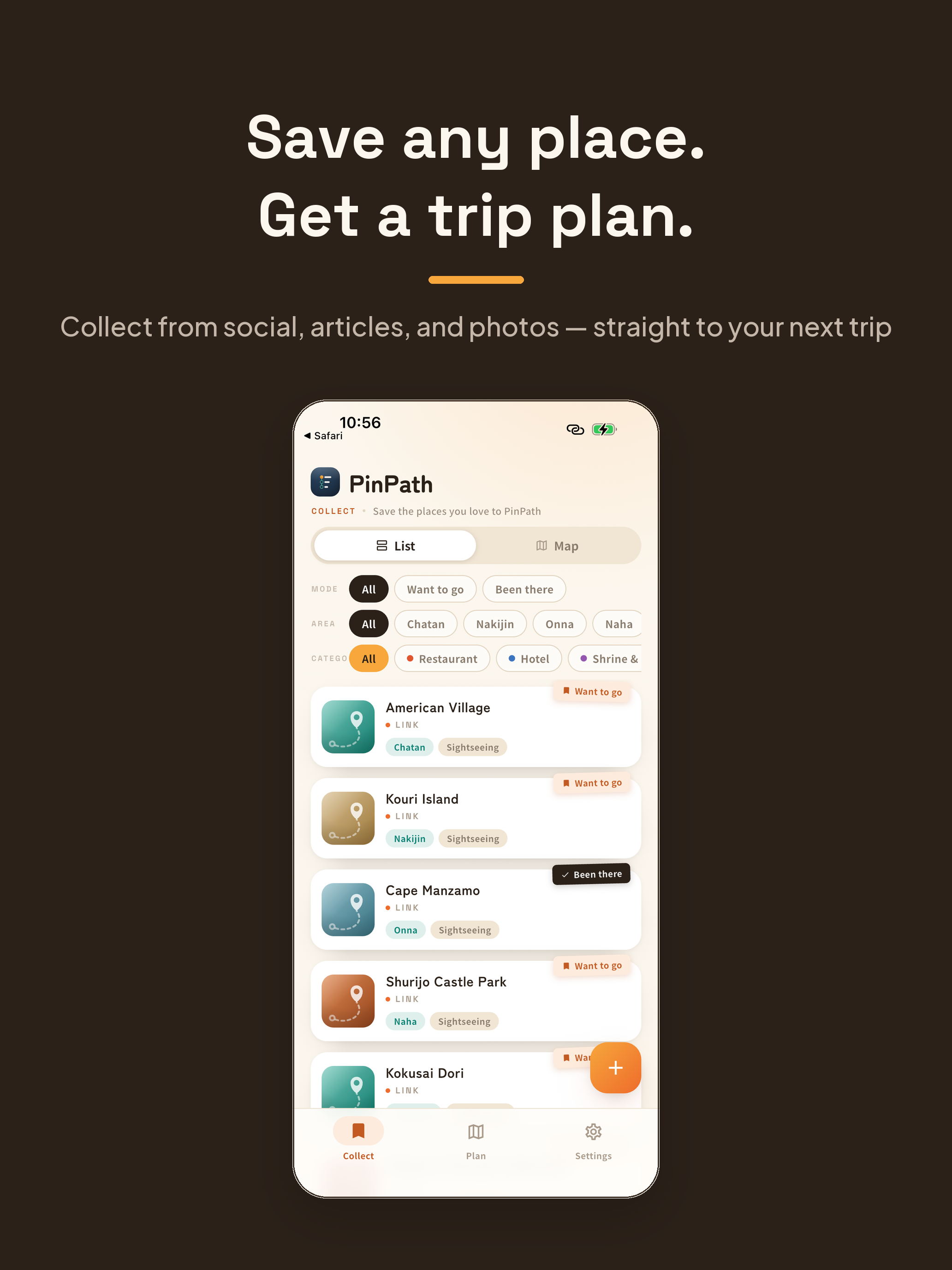 PinPath：気になる場所を、旅のプランに screenshot 9