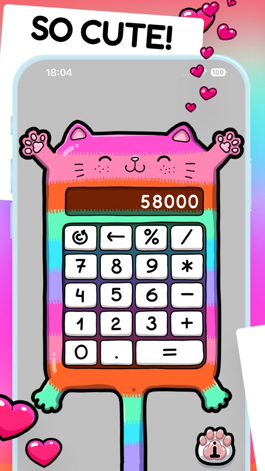 #1. Cuteculator (iOS) 由: Hanna Peraroslaya