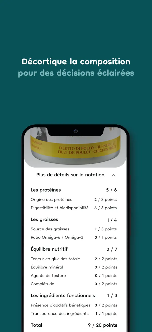 Screenshot #3 pour APPETTO Analyse Aliments Chien