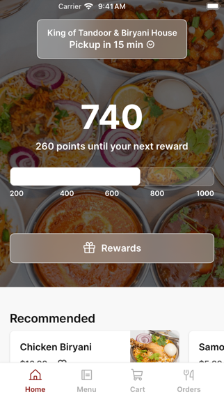 Screenshot 1 of King of Tandoor App