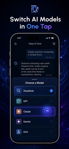 Deep Chatbot: All AI in One iPhone screenshot