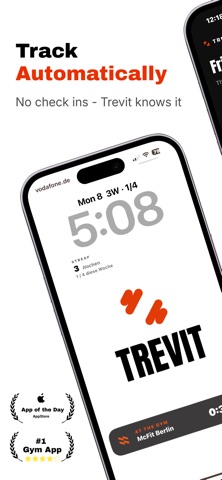 Gym Tracker: TREVIT iPhone screenshot