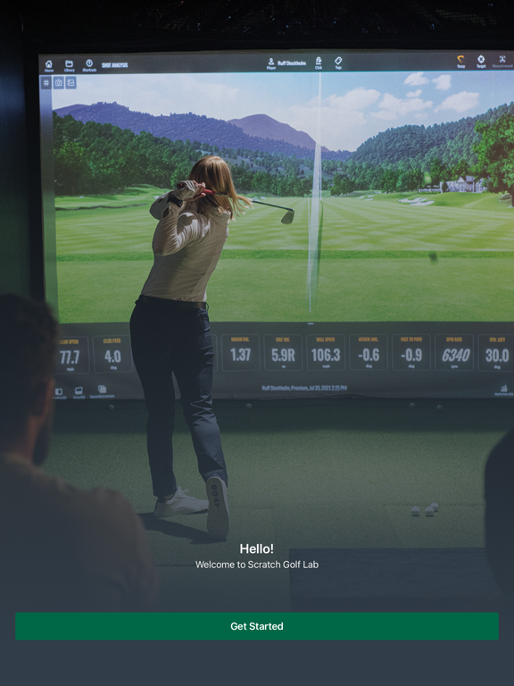 Scratch Golf Lab iPad screenshot 1 - Productivity app