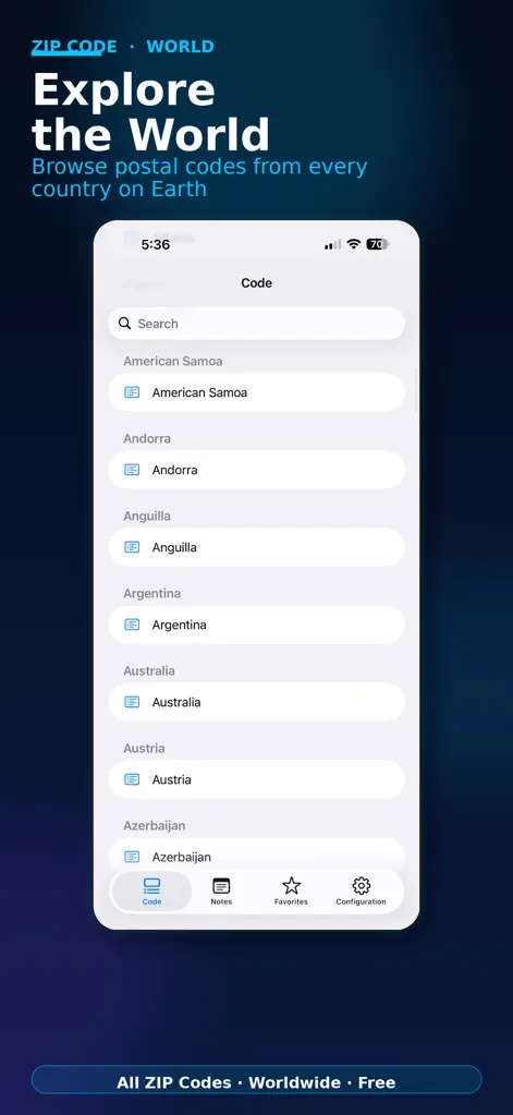 World Postal Zip Codes ePost - Reference App | MWM